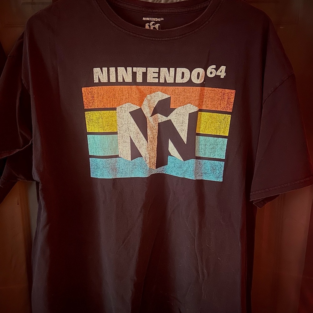 Nintendo 64 Retro Logo Tee – Size XL